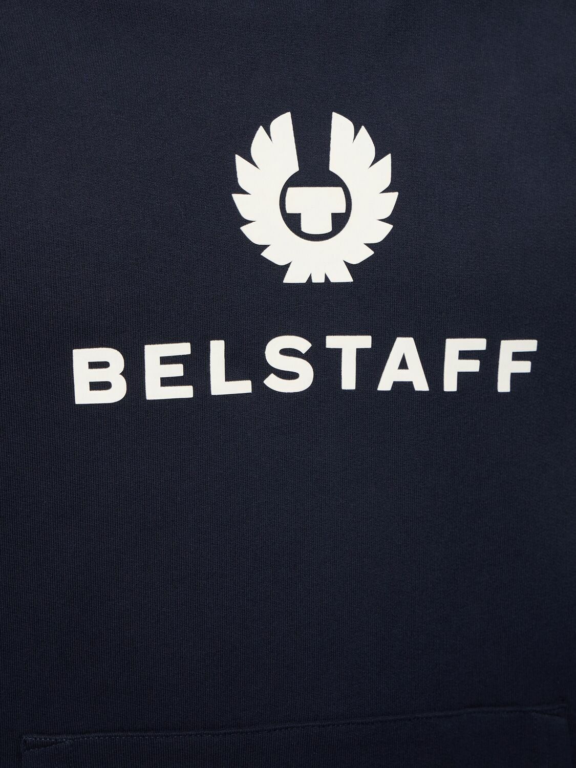 BELSTAFF - Logo Cotton Fleece Hoodie Belstaff