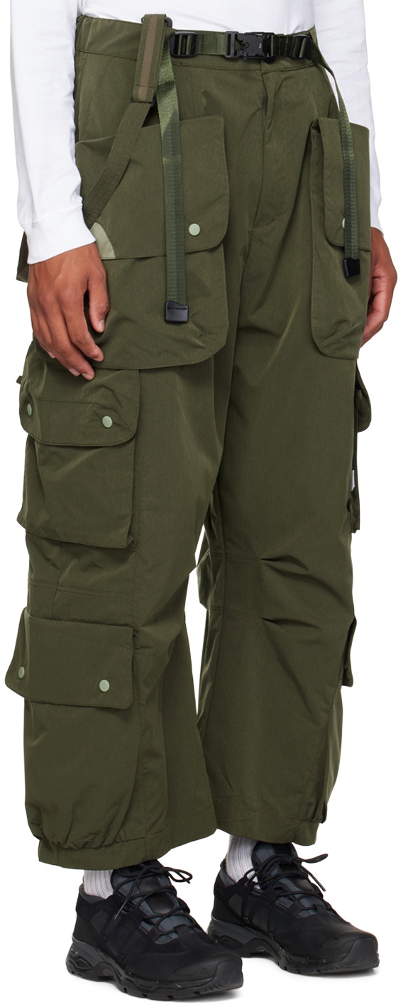 Archival Reinvent Green Belted Cargo Pants