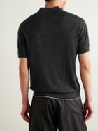 James Perse - Cashmere Polo Shirt - Black