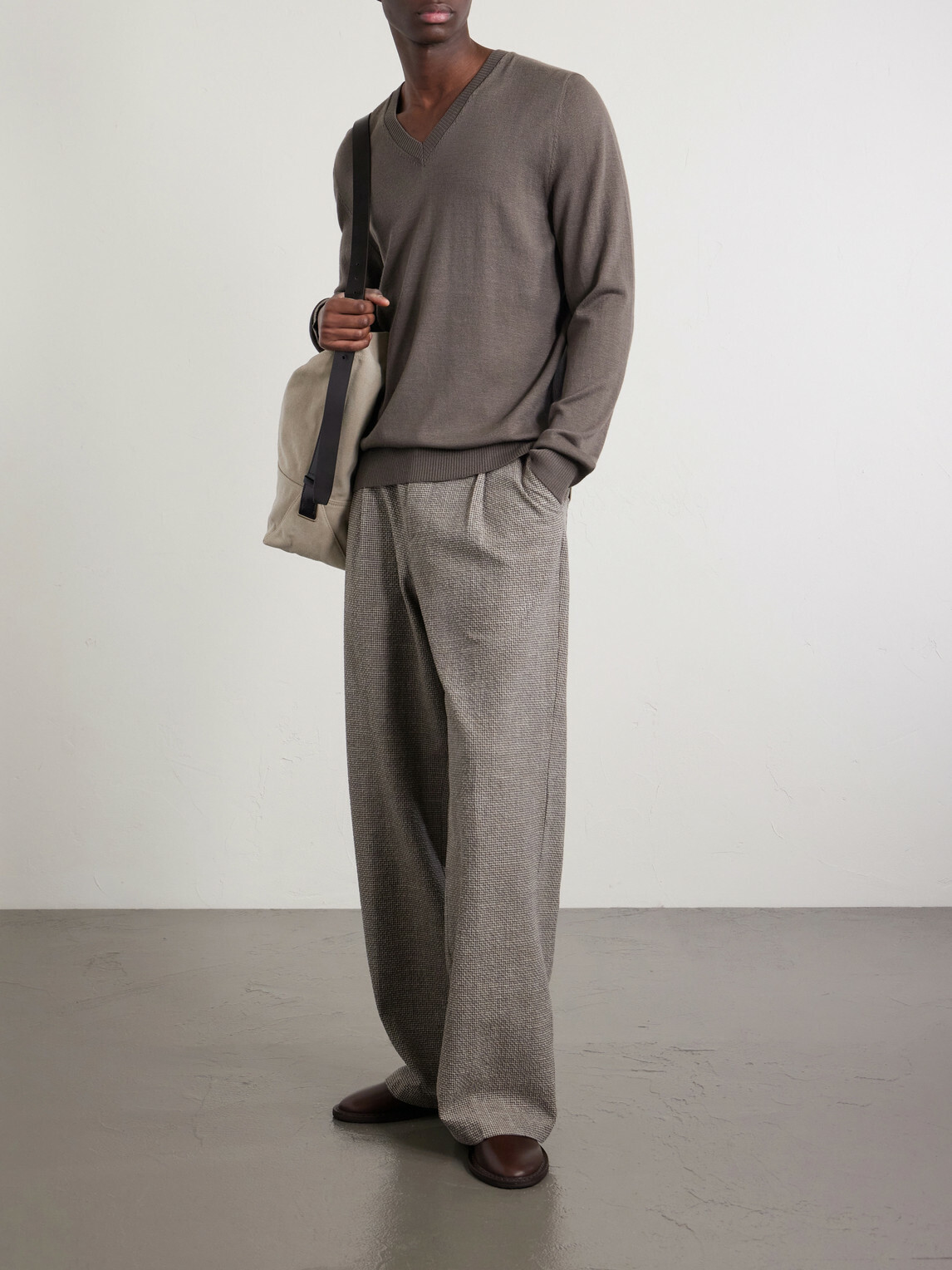 De Bonne Facture - Saxophonist Wool Sweater - Brown
