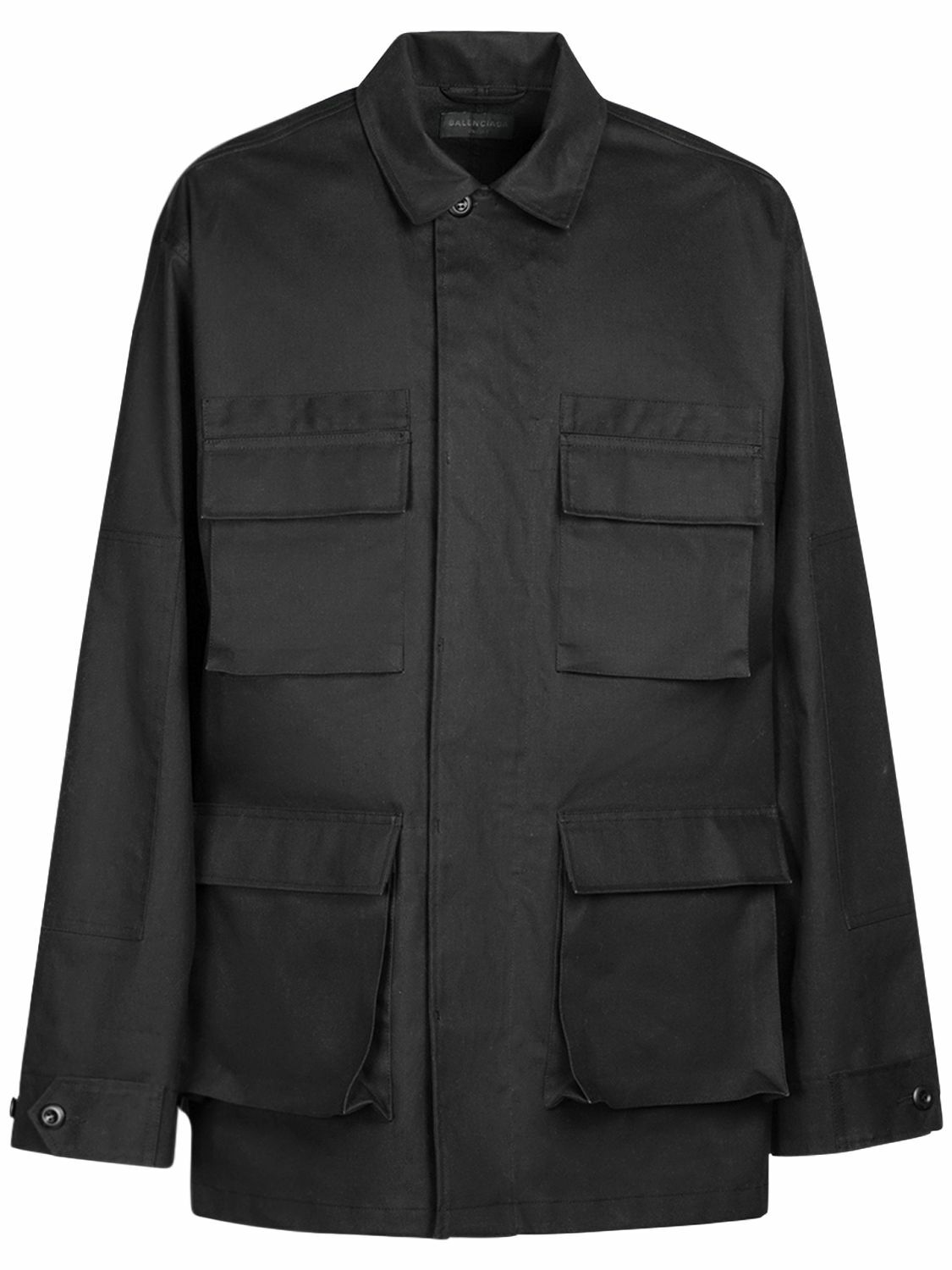 BALENCIAGA - Cotton Cargo Jacket Balenciaga