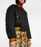 Gucci - Reversible printed silk bomber jacket