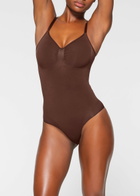 Skims Seamless Sculpt Brief Bodysuit Brown