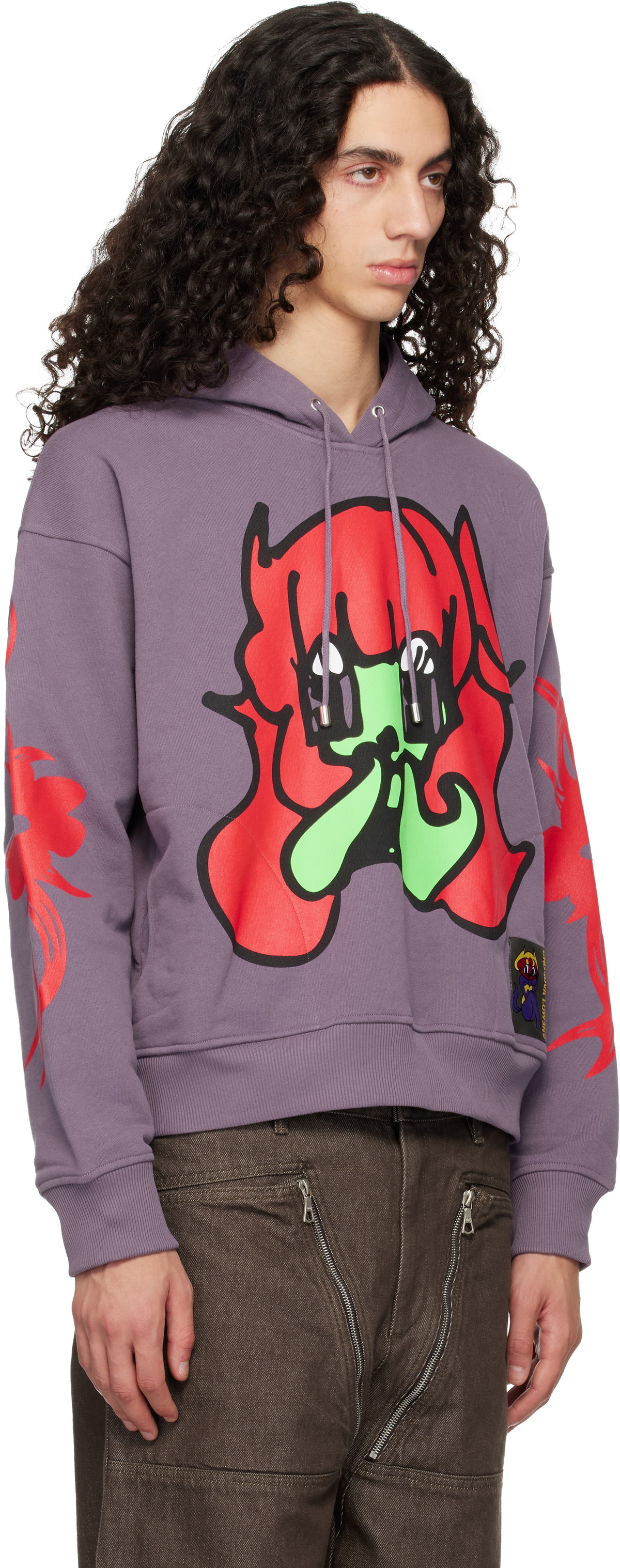 Chopova Lowena Purple Bashful Hoodie