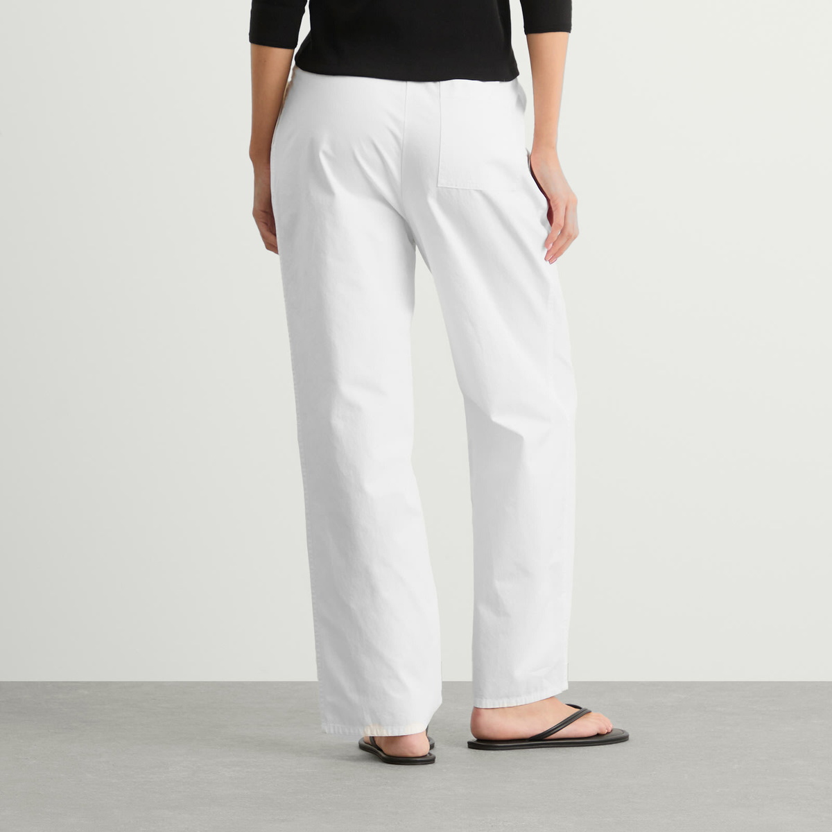 Nothing Written Women's Lazy Cotton Drawstring Pants in White