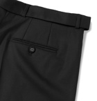 OFFICINE GÉNÉRALE - Pierre Pleated Virgin Wool-Flannel Suit Trousers - Black