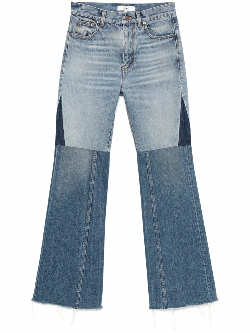 Chloé Patchwork Flared Jeans Chloe