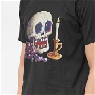 Endless Joy Men's Momento Mori Skull Print T-Shirt in Black