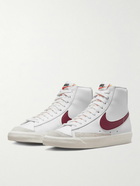 Nike - Blazer Mid '77 Vintage Suede-Trimmed Leather Sneakers - White