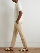 TOM FORD - Tapered Cotton-Blend Twill Chinos - Brown