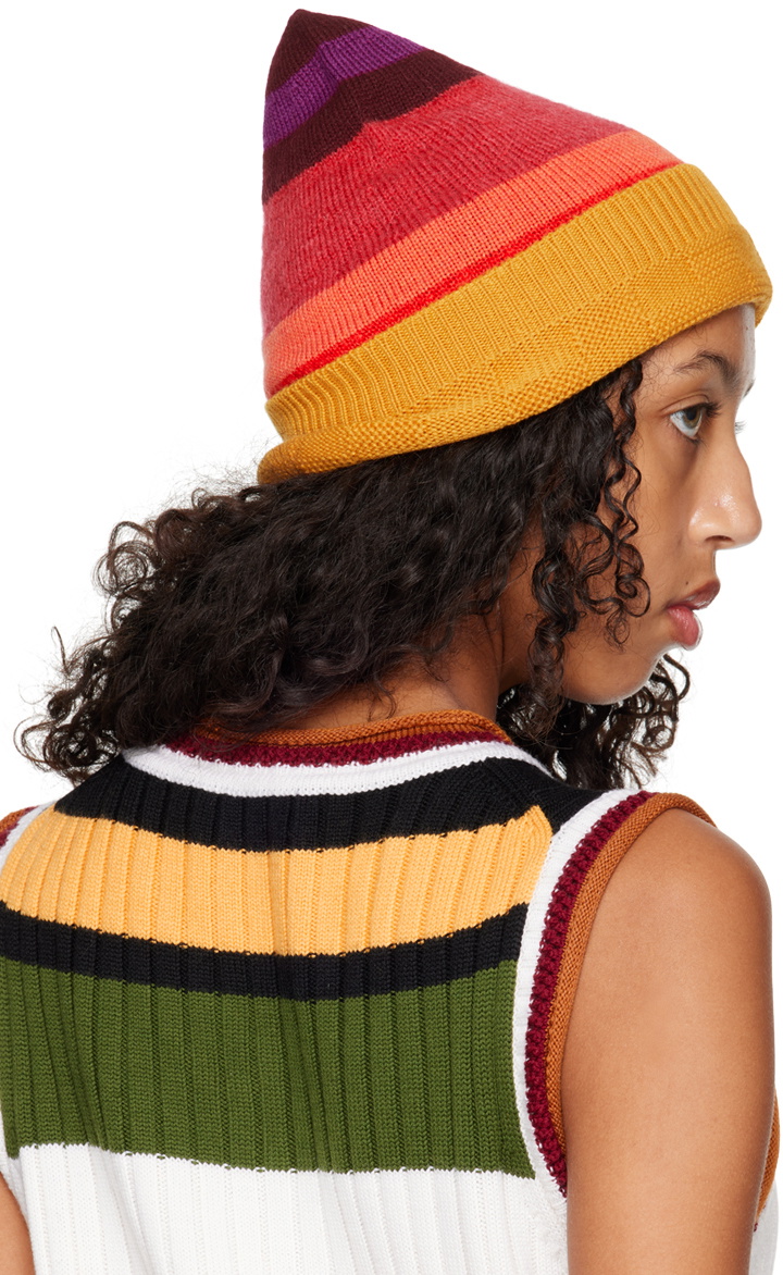 Wales Bonner Multicolor Striped Beanie