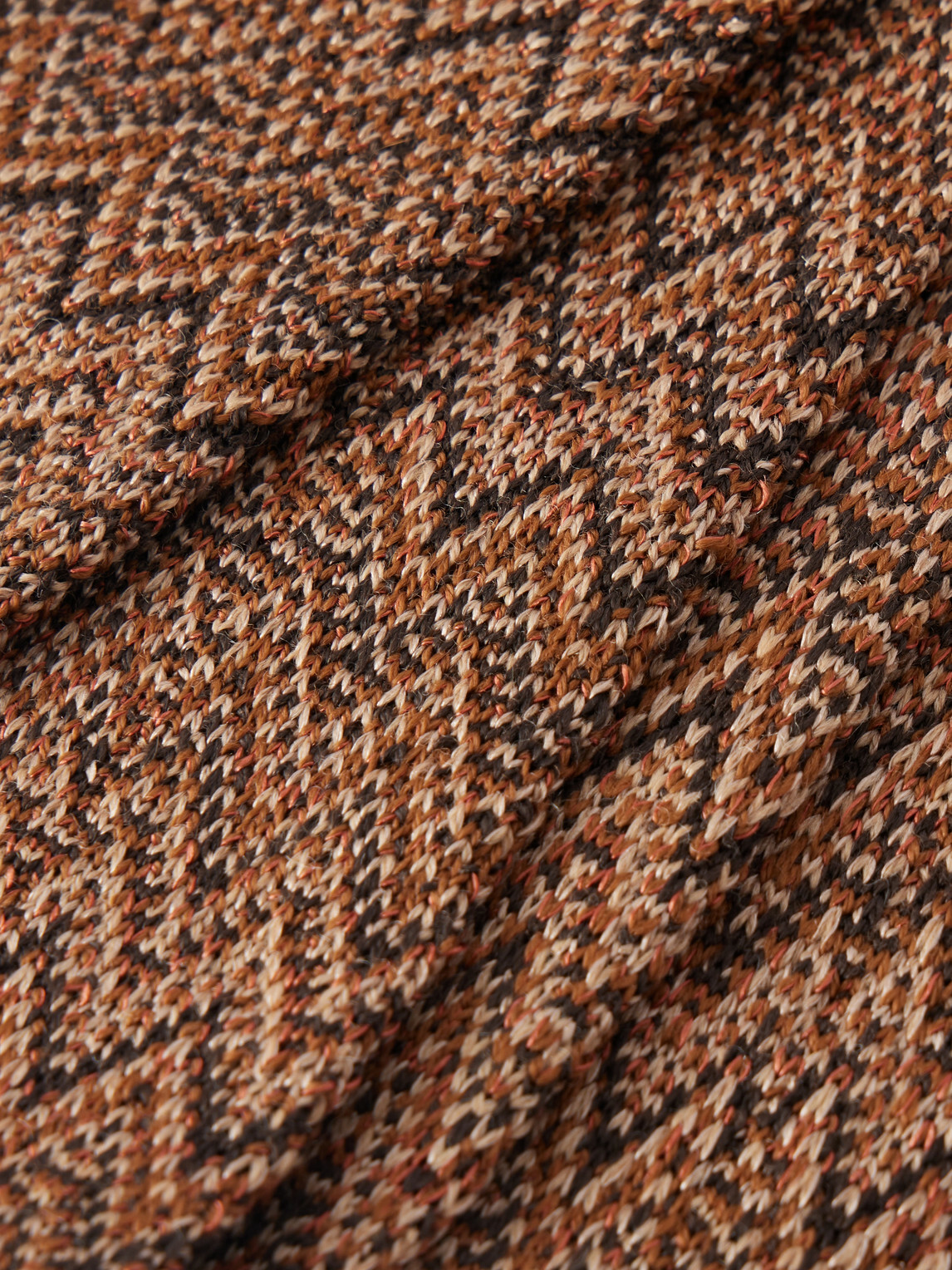 Missoni - Striped Crochet-Knit Wool And Silk-Blend Tie - Brown