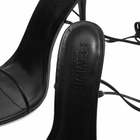 Femme LA Women's Luce Lace Up Sandal Heel in Black