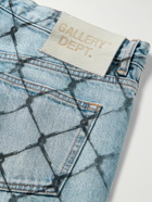 Gallery Dept. - Cage 5001 Slim-Fit Frayed Printed Jeans - Blue