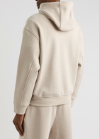 Emporio Armani Hooded Stretch-jersey Sweatshirt Ecru