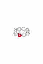 Diesel Stainless Steel Band Ring - Rings - Unisex - Silver