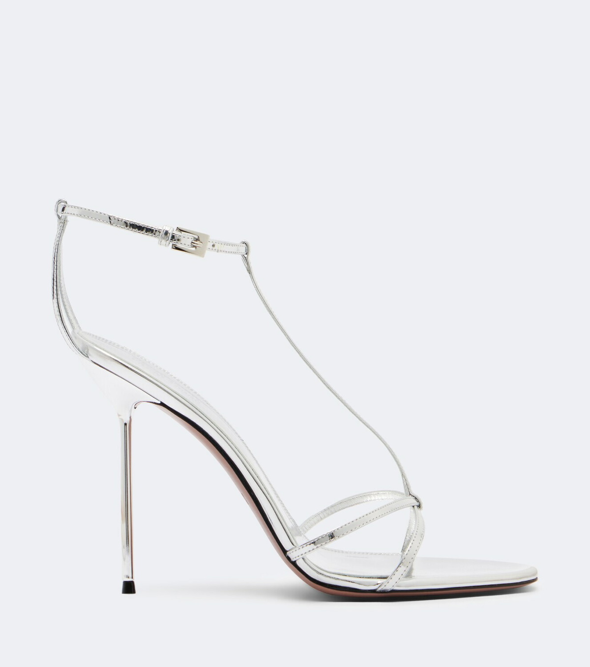 Paris Texas Lidia metallic patent leather sandals