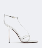 Paris Texas Lidia metallic patent leather sandals