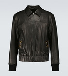 Gucci - Leather blouson jacket