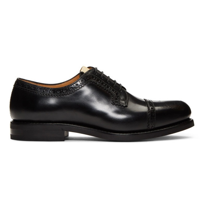 Photo: Gucci Black Leather Brogues