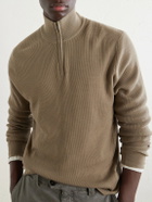 SEASE - Waffle Turtle-Neck Wool-Knitted Sweater - Neutrals