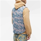 By Parra Men's Tremor Pattern Vest in Alloy Grey