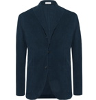 Boglioli - Midnight-Blue Slim-Fit Unstructured Stretch-Cotton Corduroy Suit Jacket - Men - Midnight blue