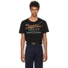 Gucci Black Classic Leopard T-Shirt