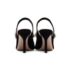 Miu Miu Black Suede Slingback Heels
