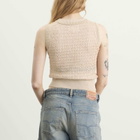Maison Margiela Women's Knitted Sleeveless Top in Pale Pink