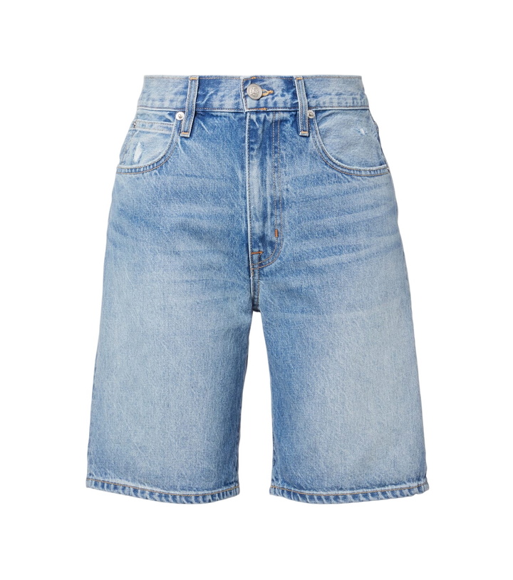 Photo: Slvrlake High-rise denim Bermuda shorts