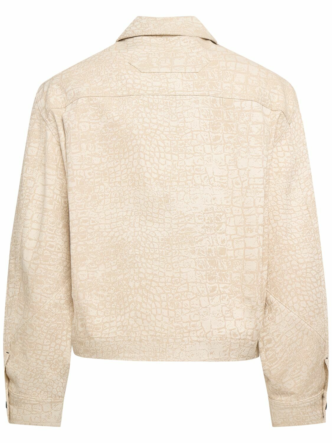 JACQUEMUS La Veste De-nîmes Croc Print Jacket Jacquemus
