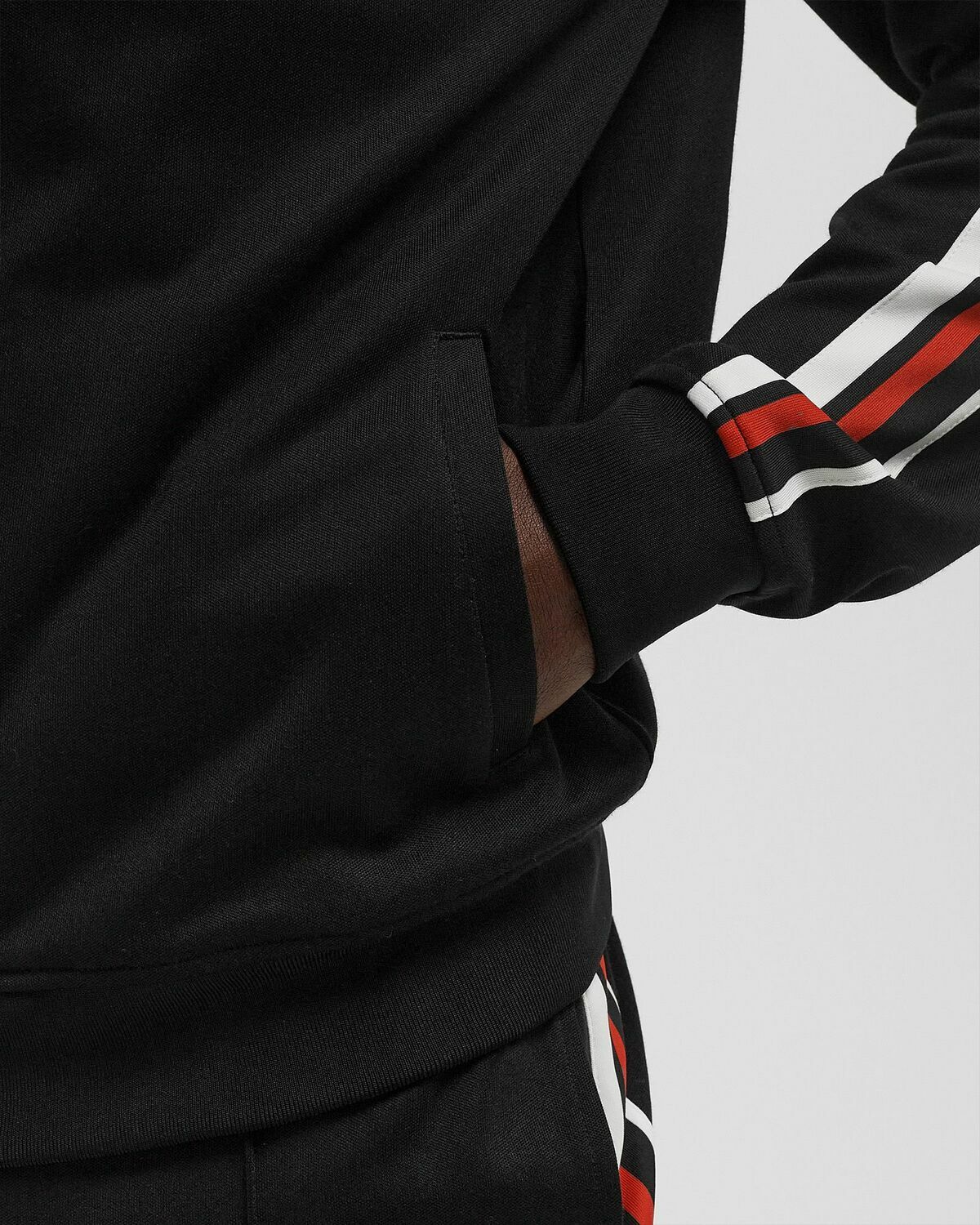 Sergio Tacchini RENSHAW TAPE TRACK TOP Black Mens Track Jacket