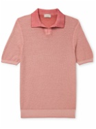 Altea - Slim-Fit Cotton-Piqué Polo Shirt - Pink