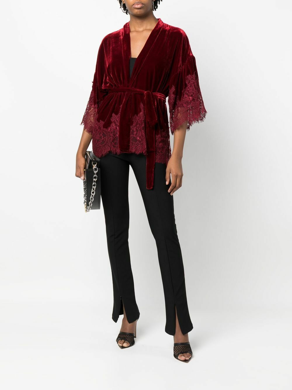 GOLDHAWK - Velvet Short Kimono
