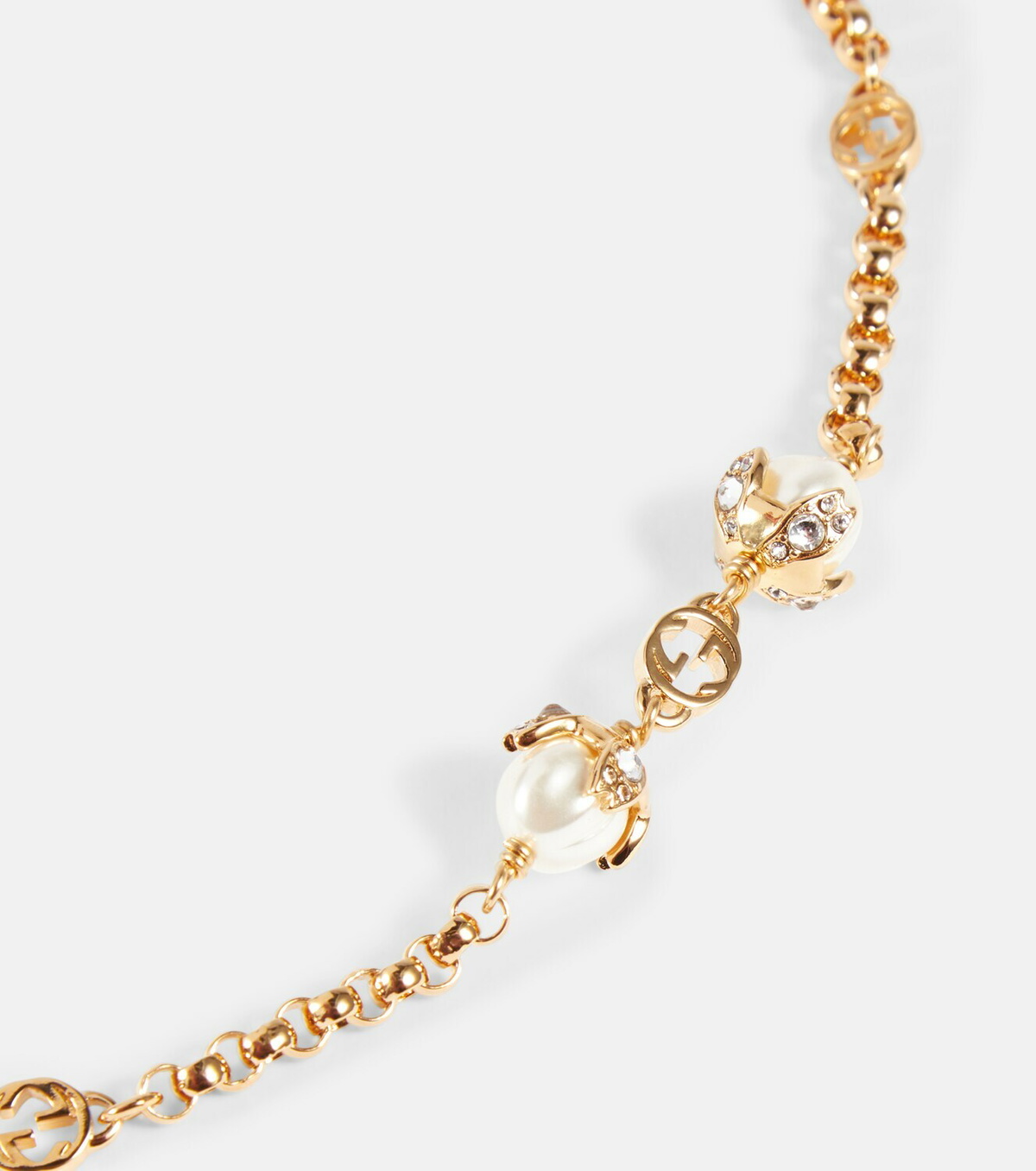 Gucci Interlocking G Embellished Necklace Gucci