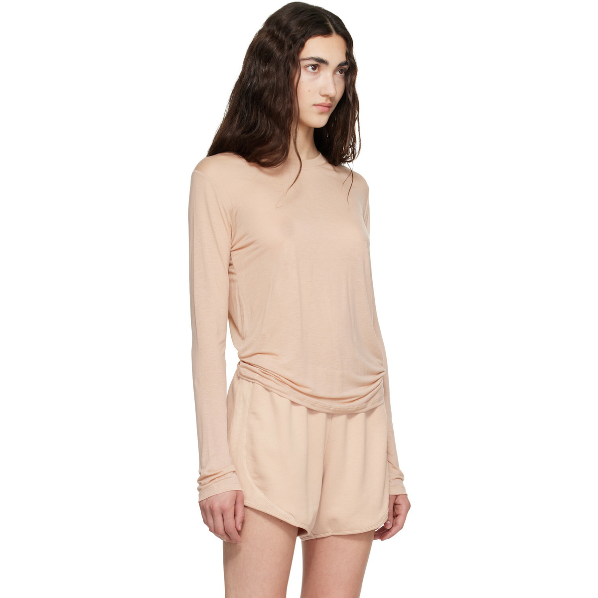 Baserange Beige Long Sleeve T-shirt