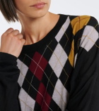 Khaite Tammy wool and silk argyle sweater