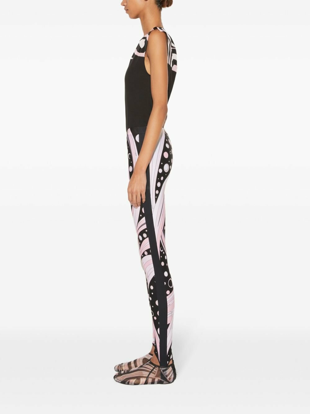 PUCCI Fontane-Print Performance Leggings Emilio Pucci
