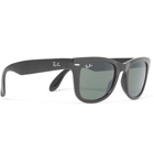 Ray-Ban - Wayfarer Folding Acetate Sunglasses - Black