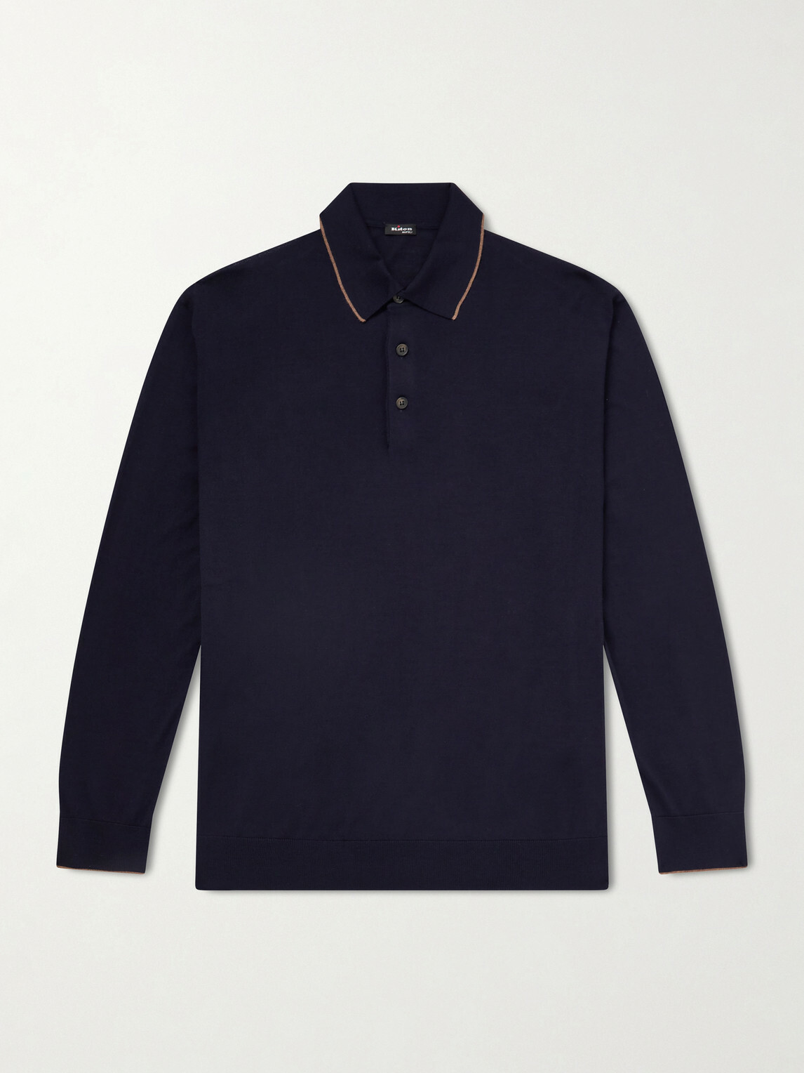 Kiton - Merino Wool Polo Shirt - Blue