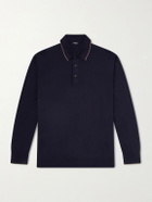 Kiton - Merino Wool Polo Shirt - Blue