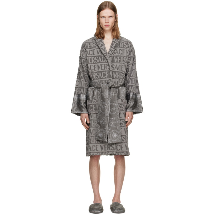 Photo: Versace Gray 'I Heart Baroque' Bathrobe