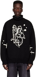 We11done Black Wool Sweater