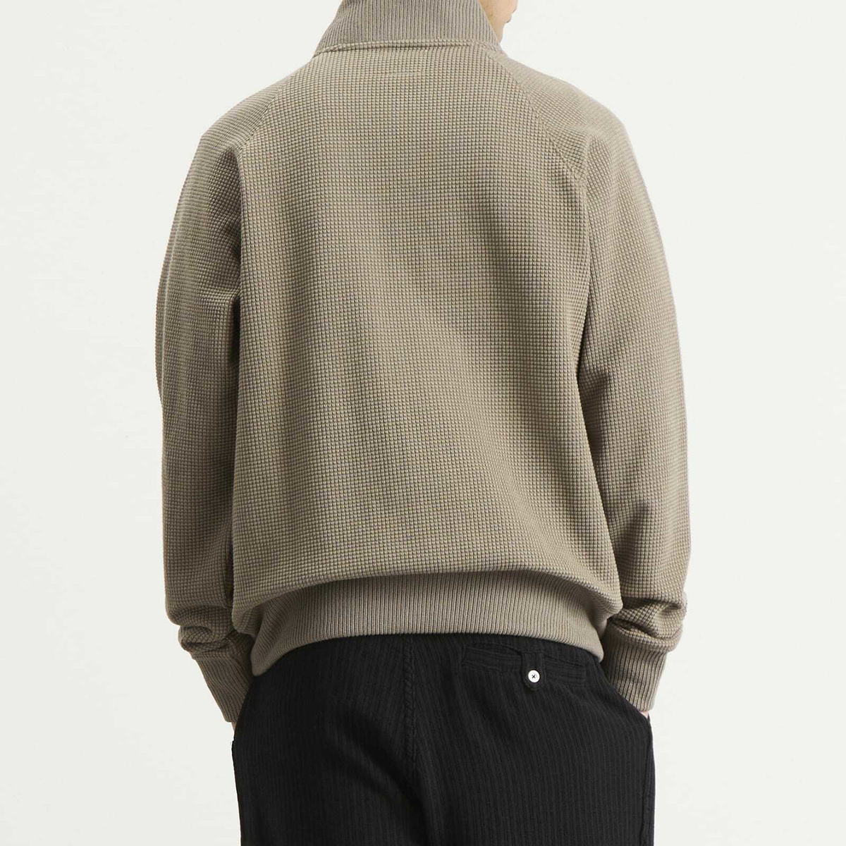 Heresy Men's Knot Zip Knit Cardigan in Mushroom