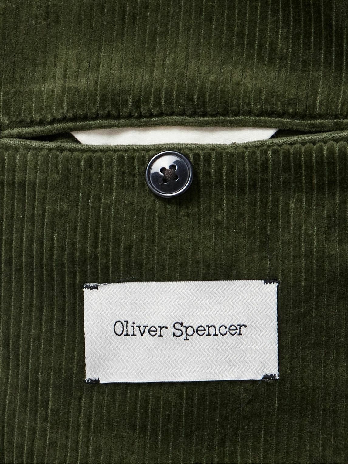 Oliver Spencer - Solms Cotton-Corduroy Suit Jacket - Green Oliver Spencer