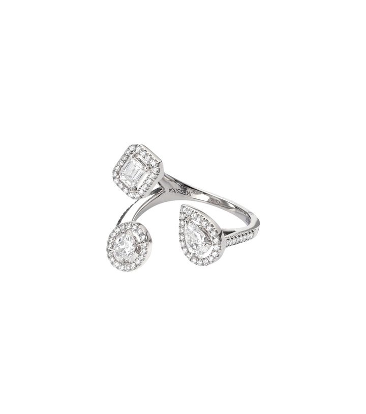 Photo: Messika My Twin Trilogy 18kt white gold ring with diamonds
