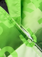 Liberal Youth Ministry - Printed Checked Shell Down Gilet - Green