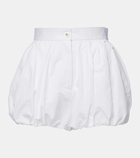 Dolce&Gabbana High-rise cotton poplin shorts