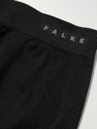 Falke - Recycled Ribbed-Knit Ski Tights - Black